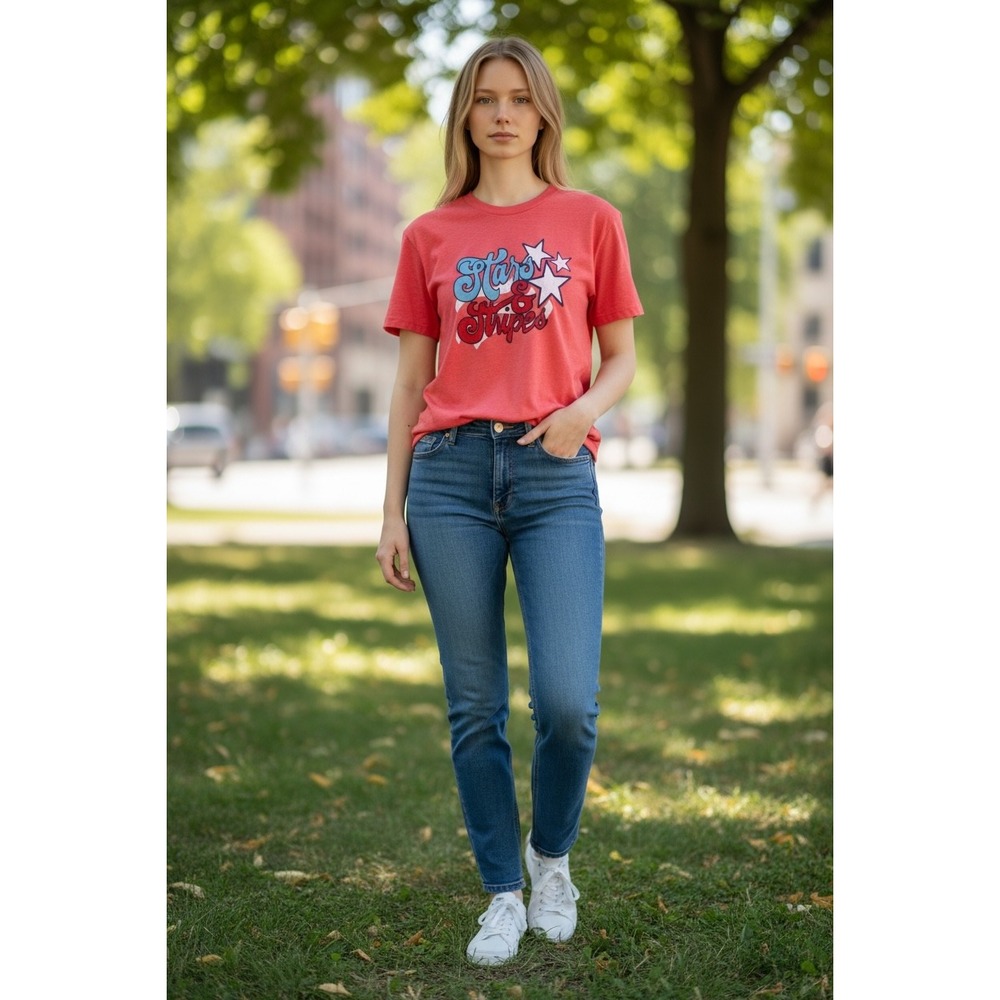 Source Unknown Red Stars & Stripes‎ Tee